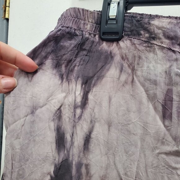 U.R.U URU Women's Vintage Purple Marble Hand Dyed Boho Whimsygoth Pants One Size - Picture 2 of 6